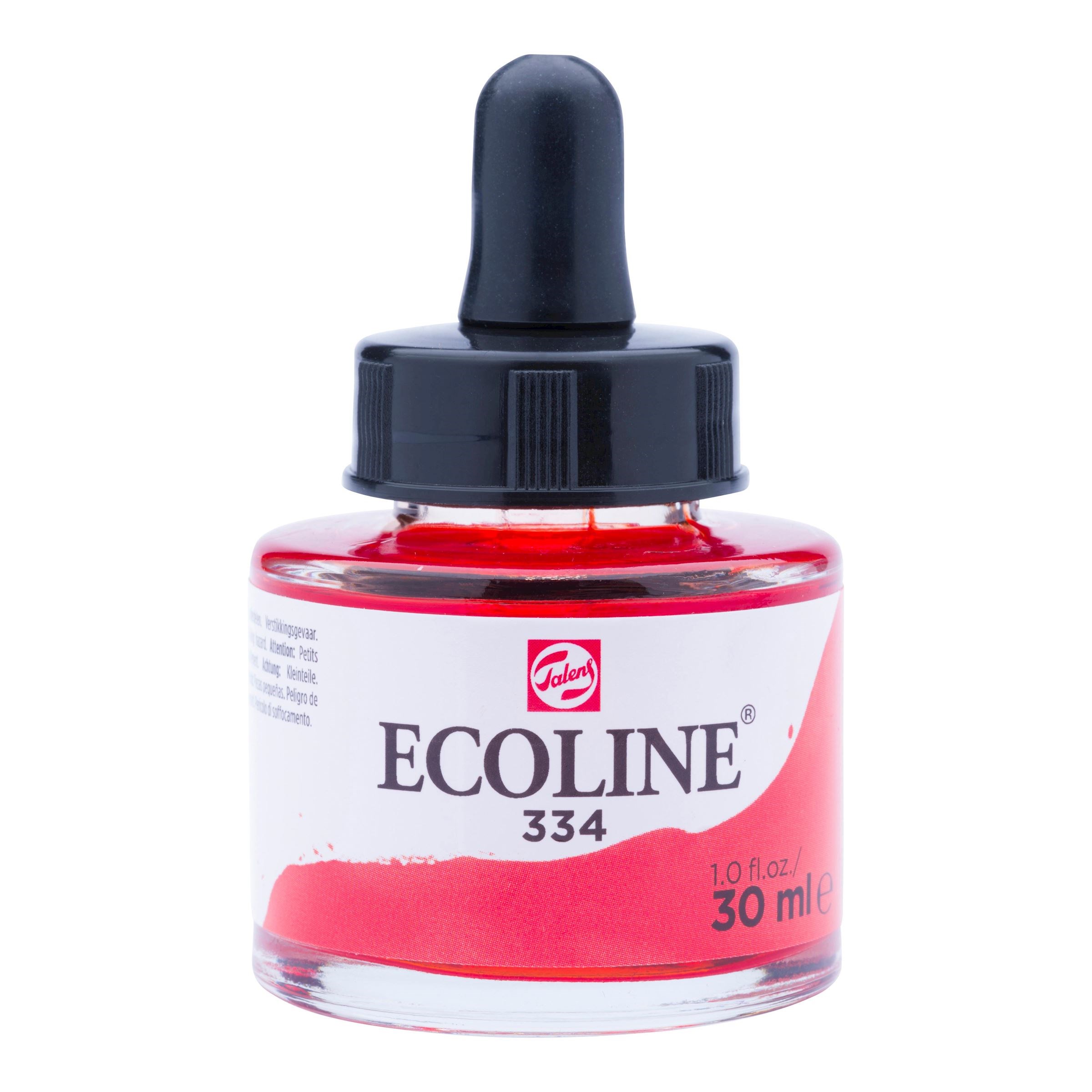 ECOLINE TINTA CON GOTERO 30 ML ESCARLATA 334