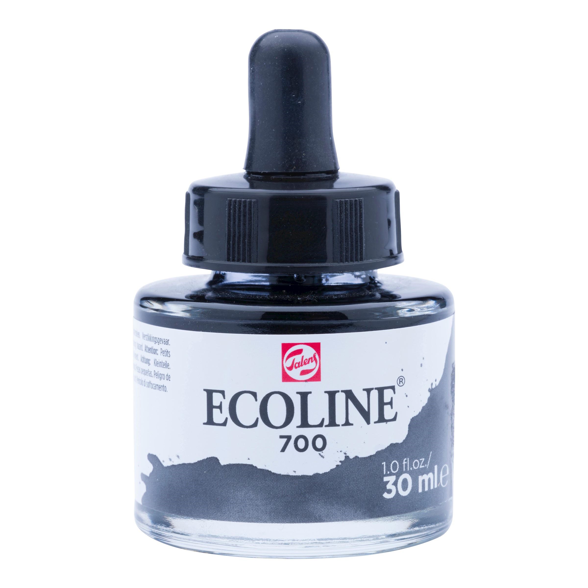 ECOLINE TINTA CON GOTERO 30 ML NEGRO 700