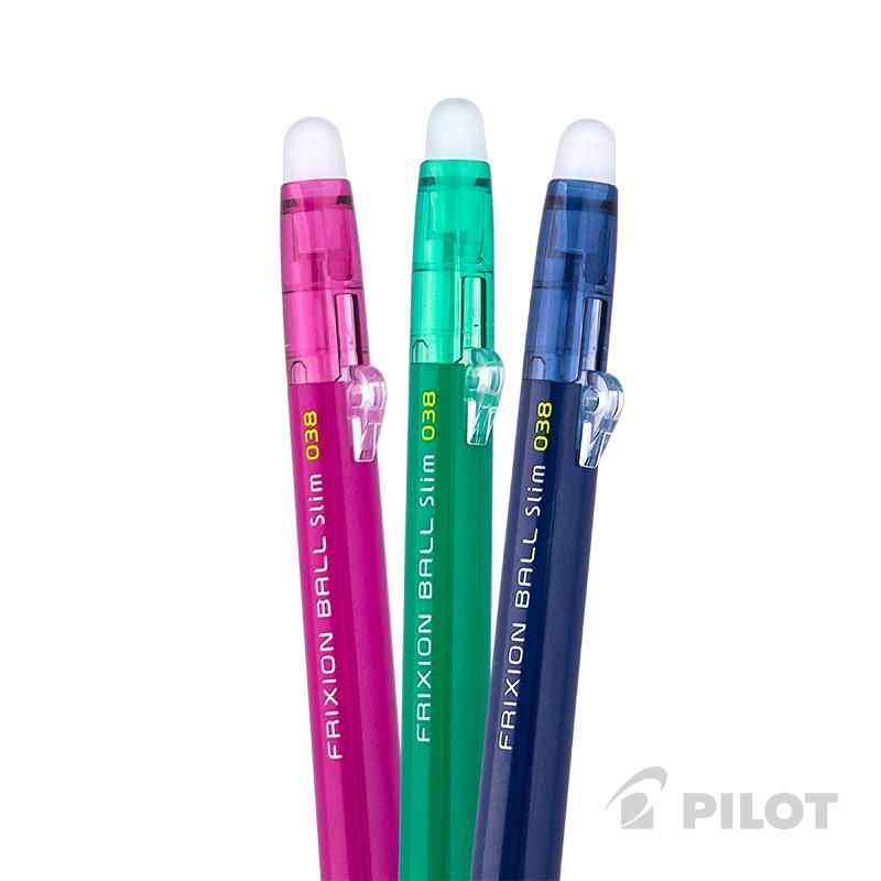 Set Lápiz Gel 0.38 FRIXION SLIM PILOT 3 Unidades (Borrable) - Imagen 2