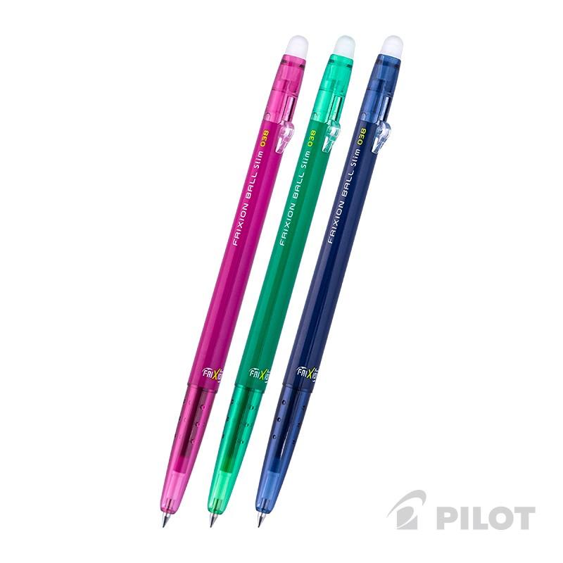 Set Lápiz Gel 0.38 FRIXION SLIM PILOT 3 Unidades (Borrable) - Imagen 5