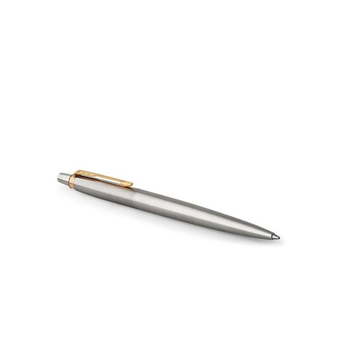Bolígrafo Parker Jotter Stainless Steel Golden Finish Trim (1953182) - Imagen 4