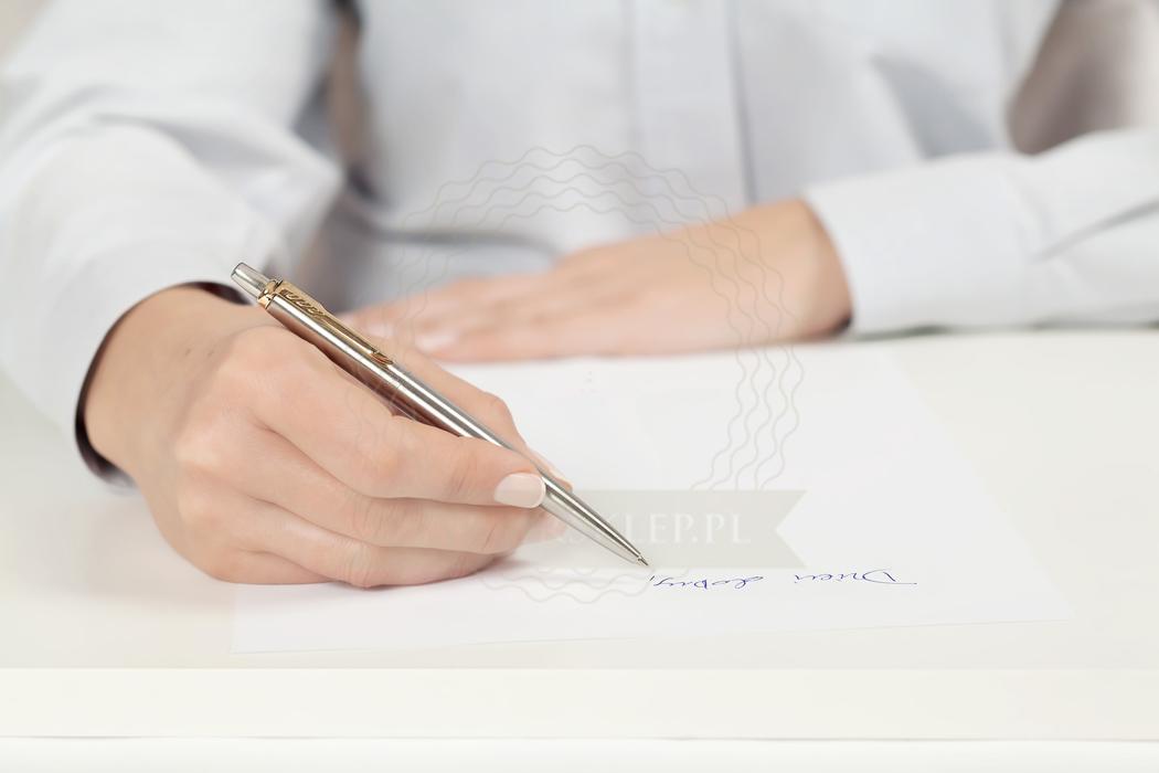 Bolígrafo Parker Jotter Stainless Steel Golden Finish Trim (1953182) - Imagen 5