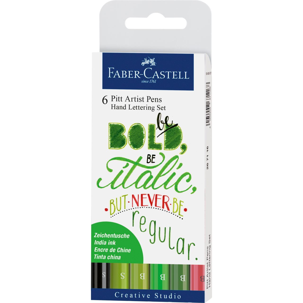 Marc Pitt Artis Pen Lett Jardin verde x6