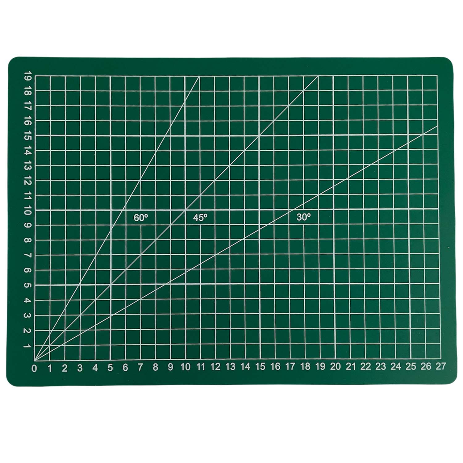 Base de Corte A4 30X22cm con gráfica y ángulos color Verde
