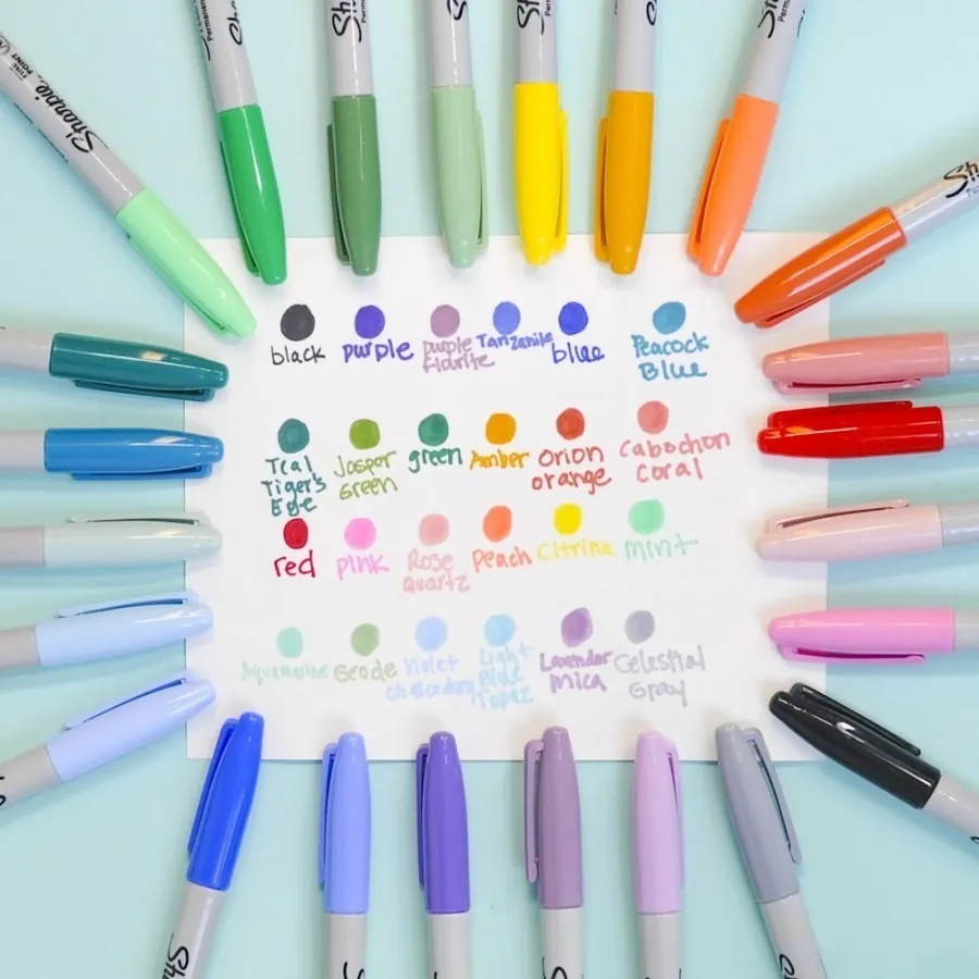 MARCADORES PERMANENTES PUNTA FINA COLECCIÓN MÍSTICO SHARPIE (COLORES, 24 PZS.) - Imagen 4