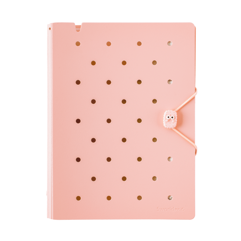 Agenda Pin A5 Rosado c/ 6 Anillos Sworld