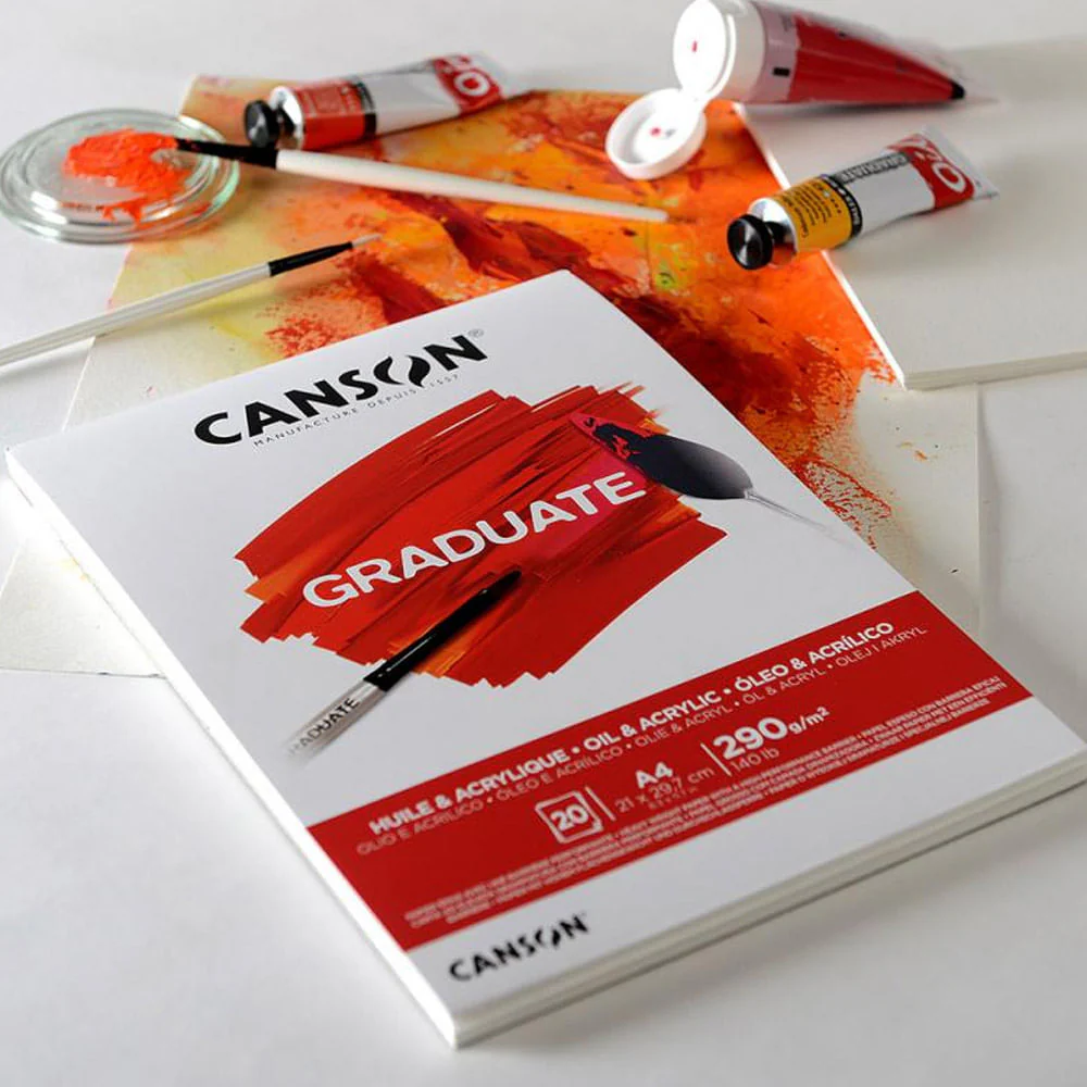 Canson Graduate - Croquera Óleo y Acrílico A4 21 x 29,7 cm 20 Hojas - Imagen 2