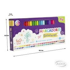 Set Marcadores Triangulares 48 Colores Lavables - Imagen 2